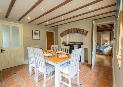 Riverside Cottage Dining Area with Aga